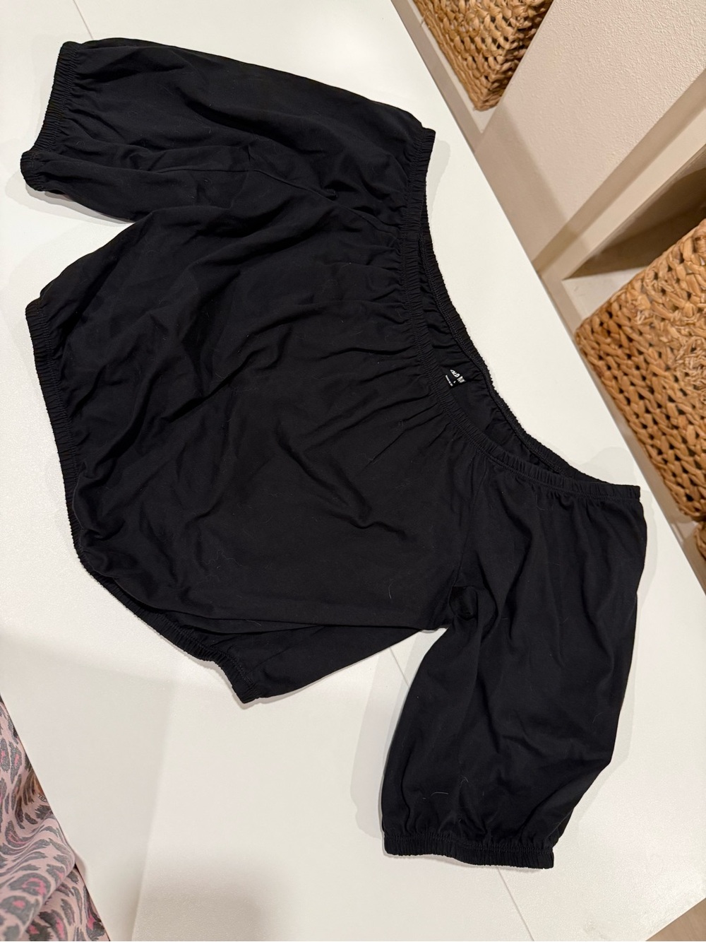 Old Navy Black Elastic Waist Top